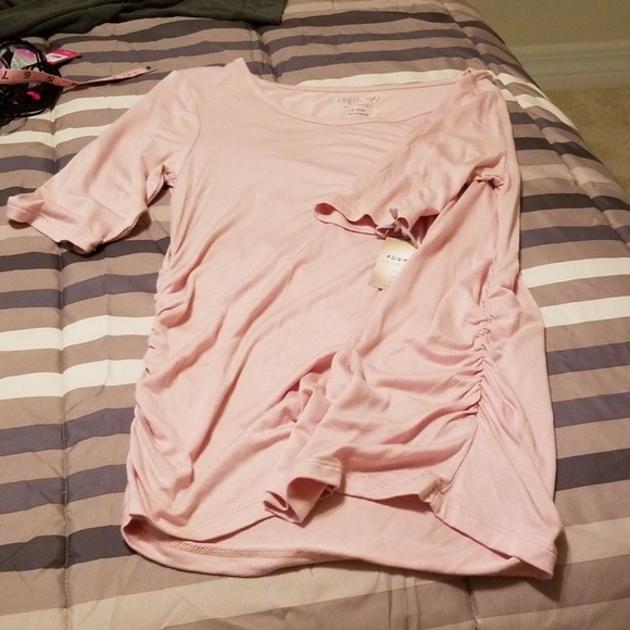 Pretty pink maternity top - Picture 2 of 3